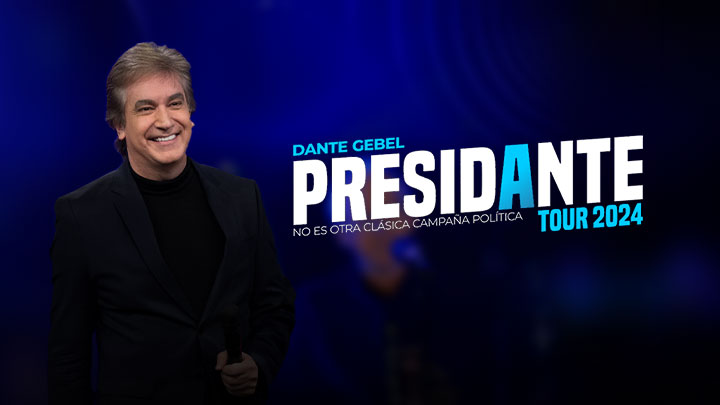 El conferencista Dante Gebel presentará su show "Presidante" en Madrid y Barcelona en junio