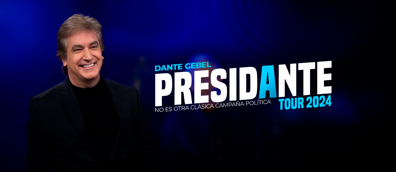 Dante Gebel presentará su show "Presidante" en Madrid y Barcelona en junio